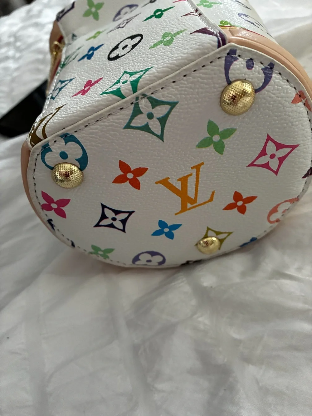 LV Nano Cannes in Takashi Murakami with Twilly